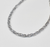 GEMMA SILVER ROPE CHAIN NECKLACE