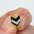 Mini - Black & White Chevron Split  - Lightweight Handmade Earrings