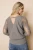 V Neck Hollow-out Sweater with Lace Sleeves