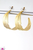 LEAF HOOP in Gold EARRINGS