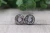 Black & White Sunflower  Glass Stud Earrings