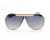 "Hilton" 1980's Rimless Metal Aviator Sunglasses