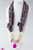 TEXTURE PRINT CHAIN in Fuchsia SCARF