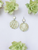 Druzy and Leopard Leather Earrings 