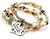 I Love My Rottweiler Microcrystalline Quartz Wrap Agate Stone Bracelet