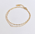 BIJOU GOLD DAINTY DUO SOLITAIRE BRACELET