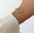 BIJOU GOLD DAINTY DUO SOLITAIRE BRACELET