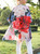 Fall/Winter Cashmere-Wool Blend Peony Ruana/Poncho