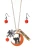 Halloween Necklace Set - Spider and Cat