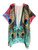 Teal Peacock Feather Kimono