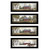 Homeroots Home Decor Set Of Four Seasons on the Farm Black Framed Print Wall Art, Black, 9 x 21 x 1 Inches