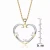 Collette Z Goldplated Sterling Silver Cubic Zirconia Heart Shape Necklace