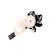 Pearl & Black Roses with Swarovski Crystals on a Tight Barrette