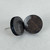 Medium - Iron Earth - Handmade Stud Wooden Earrings - Minimalistic Circle