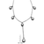 Collette Z Sterling Silver Cubic Zirconia Pear-cut Station Necklace