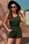 Strap Tie Sleeve Buttons Stylish Romper