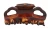 Flat Teeth Hair Claw Tortoise Shell