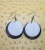 Leopard Print Wood Dangle Earrings