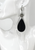 Braided Fishtail Leather and Rhinestone Earrings 