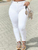 High-Waist Lace Up Slim Denim Pants
