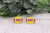 Yellow & Purple Glitter Footballs || 12mm Stud Earrings