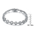 Collette Z Sterling Silver Cubic zirconia  Circle Bracelet
