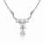 Collette Z Sterling Silver Clear White Cubic Zirconia Necklace