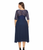 Lace Patch Evening Gown