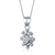 Collette Z Sterling Silver Cubic Zirconia Round Spiked Necklace