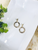 Snake Pendant Stud Earrings 