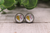 Softball/Baseball Heart  Glass Stud Earrings