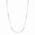 Collette Z Rose Plated Sterling Silver Cubic Zirconia Accent Necklace