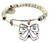 Working My Bow Off Metal Beaded Bangle Bracelet