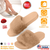Women Faux Fur Slippers Open Toe Indoor Outdoor 