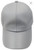 Leather Baseball Cap Grey