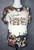 Personalized So God Made A Mama Cowhide Bleached Graphic Tee