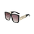 Large Frame and Lens with Gold Chain Accent Arms