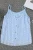 Beige Button Front Swiss Dot Tank