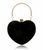 Velvet heart shaped evening clutch bags