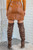 Walk With Me Faux leather Snap Button Mini Skirt Brown