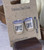 Light Plaid - Coffee Cup Handmade Shrink Plastic Earrings - Stainless Steel Studs