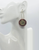 Burnt  Snake Skin Leather Earrings 