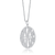 Collette Z Sterling Silver Cubic Zirconia Open Circle Swirl Necklace