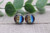 Serape & Leopard Brushstrokes | Glass Stud Earrings | Hypoallergenic