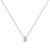 14K White Gold 1/5 Cttw Pear Shape Solitaire Diamond 18" Pendant Necklace (G-H Color, VS2-SI1 Clarity)