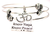 Know Yoga Know Peace Triple Style Bangle Bracelet