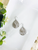 Metallic Camo Leather Earrings 