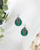 Suede and Cheetah Leather Earrings 