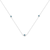 Sterling Silver Treated Blue Color Diamond Station Necklace (1/2 cttw, Blue Color, I2-I3 Clarity)