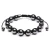 HEMATITE STONE BEADED ADJUSTABLE BRACELET (10MM)